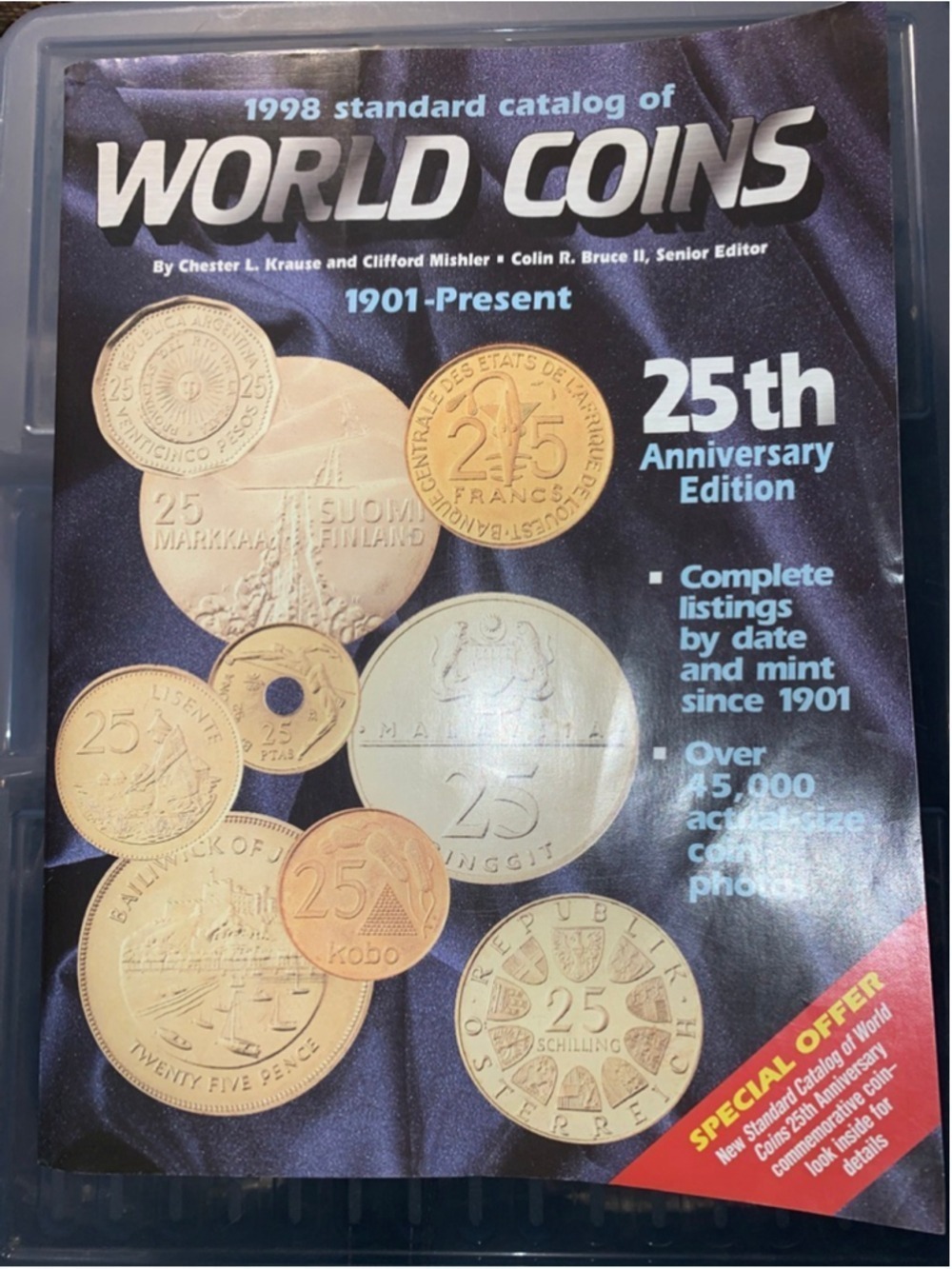 Krause Publications 1998 Standard Catalog of World Coins 25th anniversary